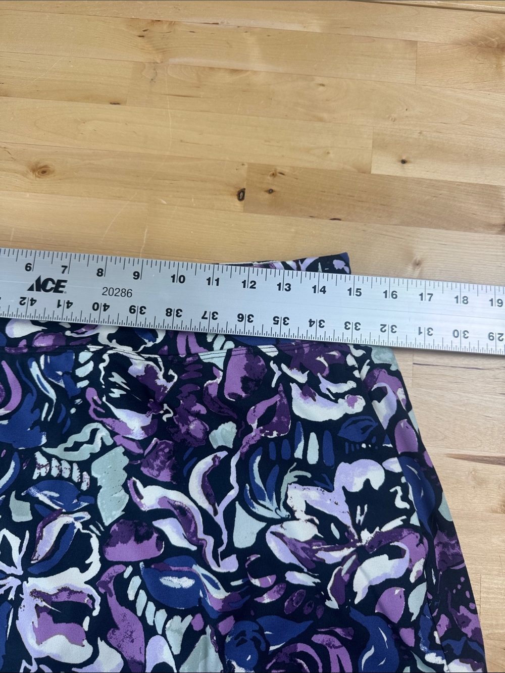Title Nine Dream Swing Skort Hokulani Purple Blue Floral Size M - Picture 10 of 10